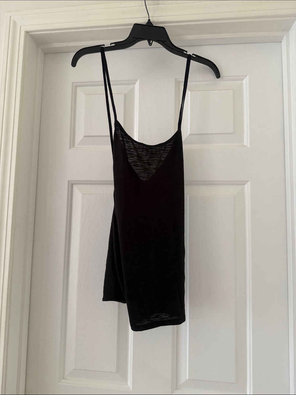 Adore me open back Black Spaghetti Strap Tank Top